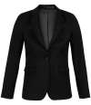 03165 Lds Marius NEOBLU Ladies Marius Suit Jacket Deep Black colour image